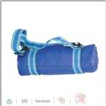 Colorful handle fleece blanket