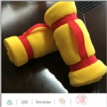Colorful handle blanket