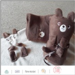 Bear design baby blanket