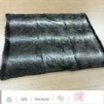 Faux fur plaid