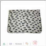 Dog paw print pet throw