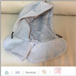 Airline Pillow cover with hood