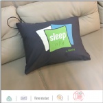 Airline travel pillow with logo