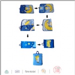 Kid design handle fleece blanket