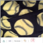 baseball design fleece blanket