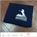 White horse embroidery logo blanket
