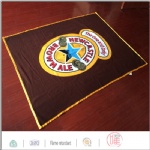 Big logo satin edge blanket