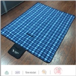 Blue/Black checked design blanket
